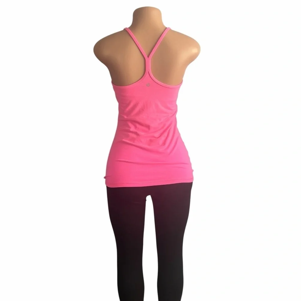 Lululemon Athletica Power Y Light Pink Tank Top